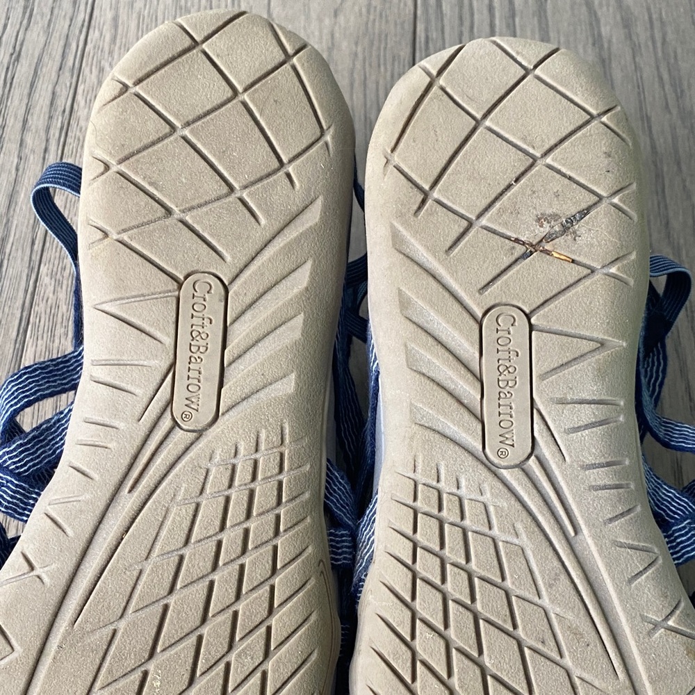 Croft & Barrow Navy Strappy Sandals Women’s Size 8 - Picture 9 of 9